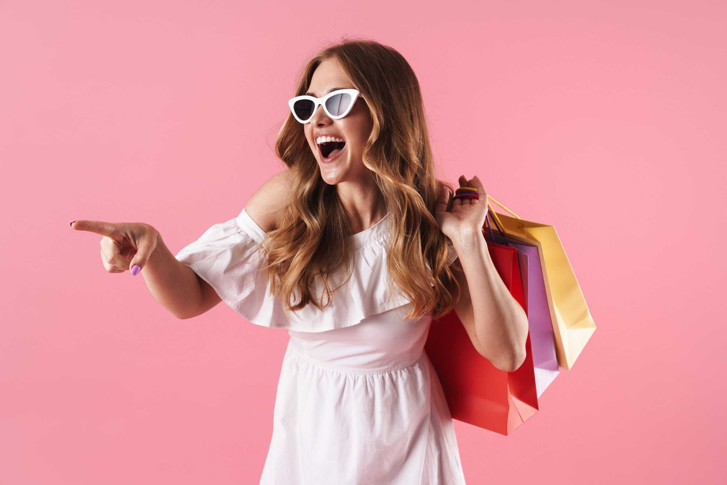 Woman with Shopping Bags